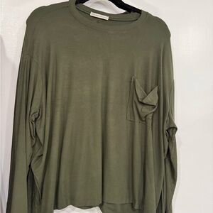 Zenana Outfitters Olive Green Blouse